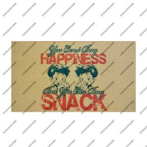 جعبه اسنک دو جفتی طرح happiness ابعاد 5.2*14*24.2
